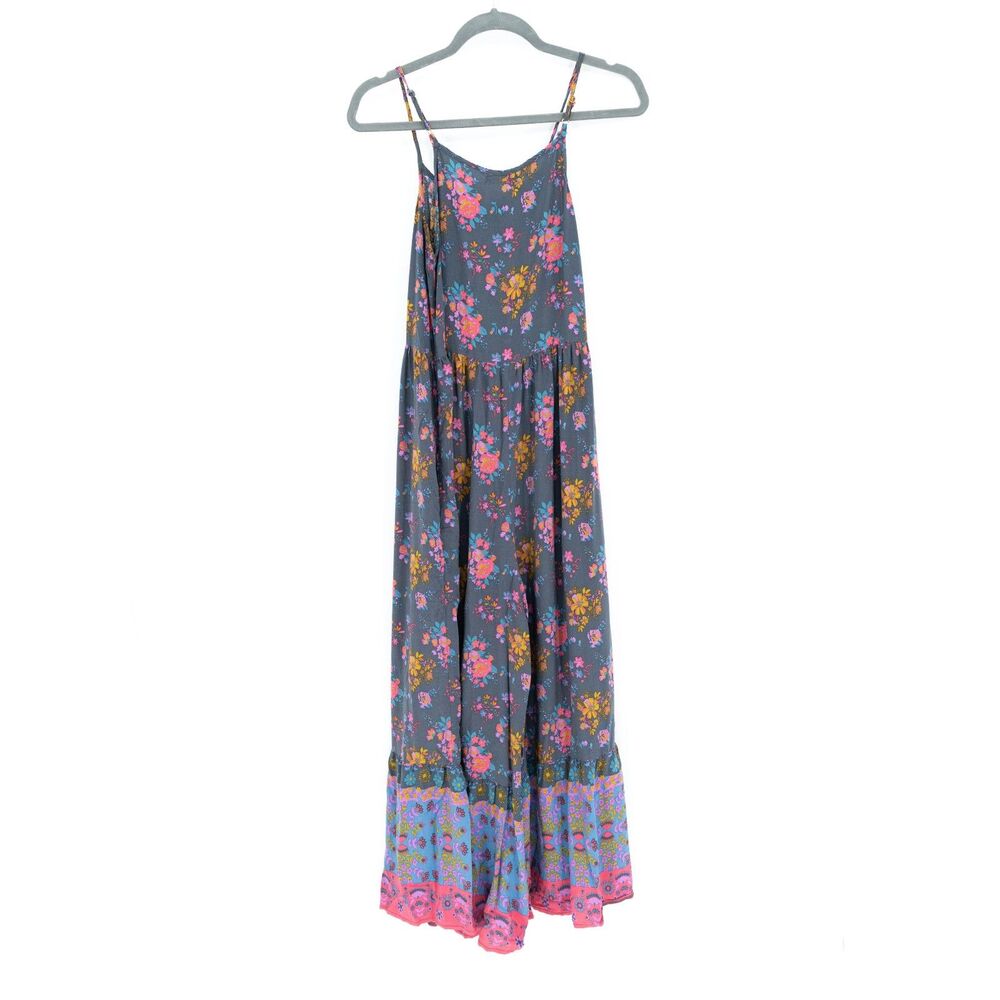 Natural Life Womens S Jumpsuit Floral Print Flowy Sleeveless Romper